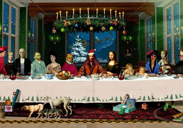 Image du produit Puzzle - Le repas de Noël (1000 pièces)