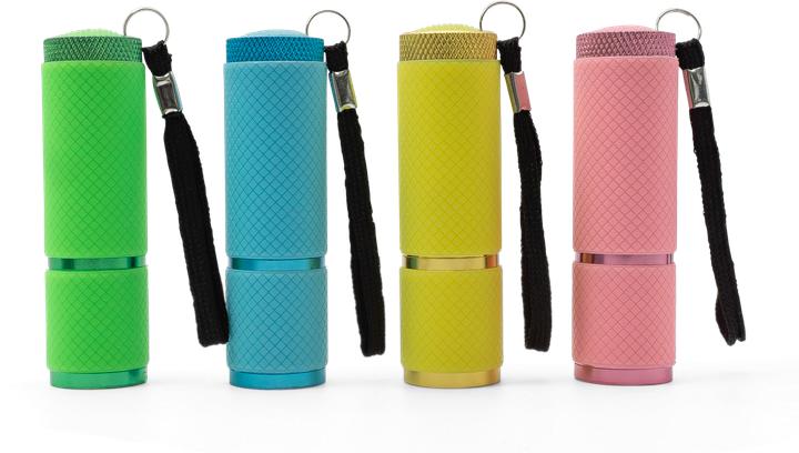 Actual product image Werkstein Mini aluminium LED torch - Assorted (set of 4) (10 cm, 45 lm)