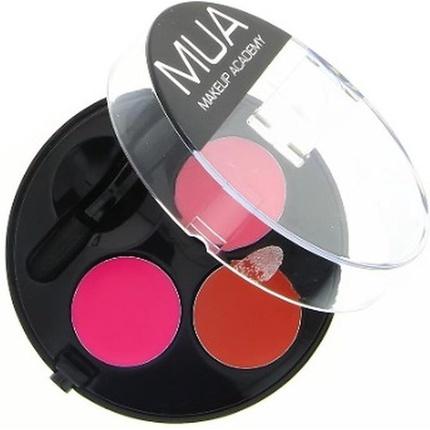 MUA Makeup Academy Mua Trio Palette Lippenstift Scharlach (Scarlet)
