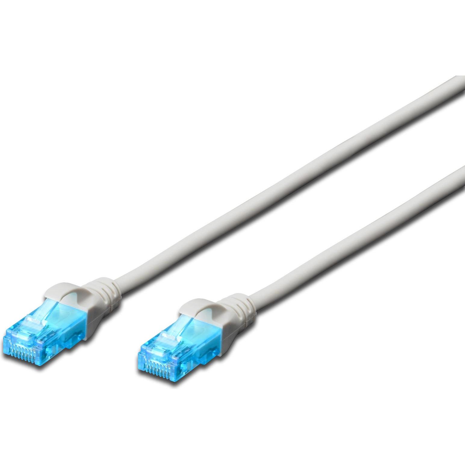 Digitus CAT5e U-UTP Patchk.,1m, Grau (U/UTP, CAT5e, 1 m), Netzwerkkabel