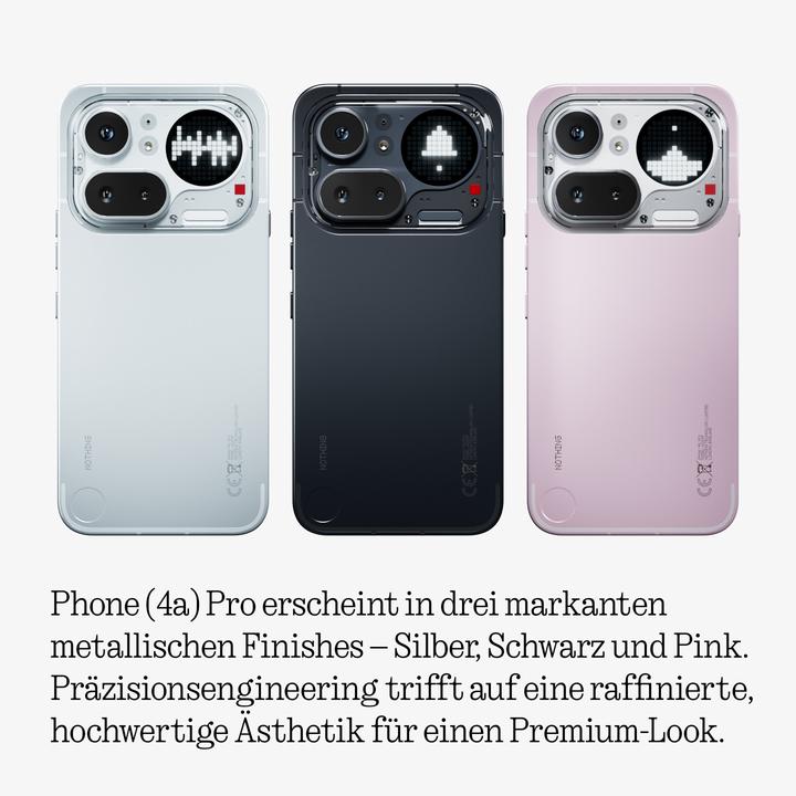Produktbild Nothing Phone (4a) Pro (128 GB, Silver, 6.83", Dual SIM, 5G)