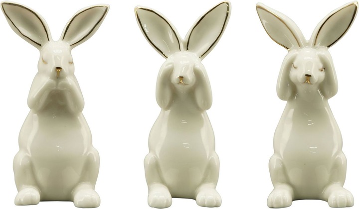 Actual product image Exner Garten und Wohnaccessoires Ivory hare (1 x, 5 x 4.5 x 9.5 cm)