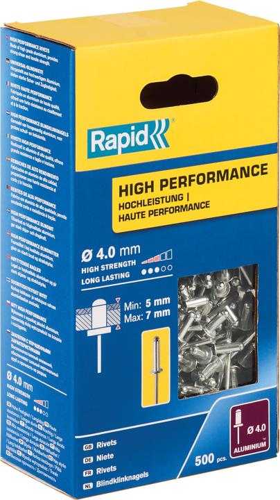 Produktbild Rapid Universal Blindniete Ø 4,0 x 10 mm