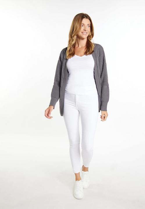 Actual product image Imane Soft, Chunky Cable Knit Sweater with Rib Pattern and Oversized Fit (S, XS)