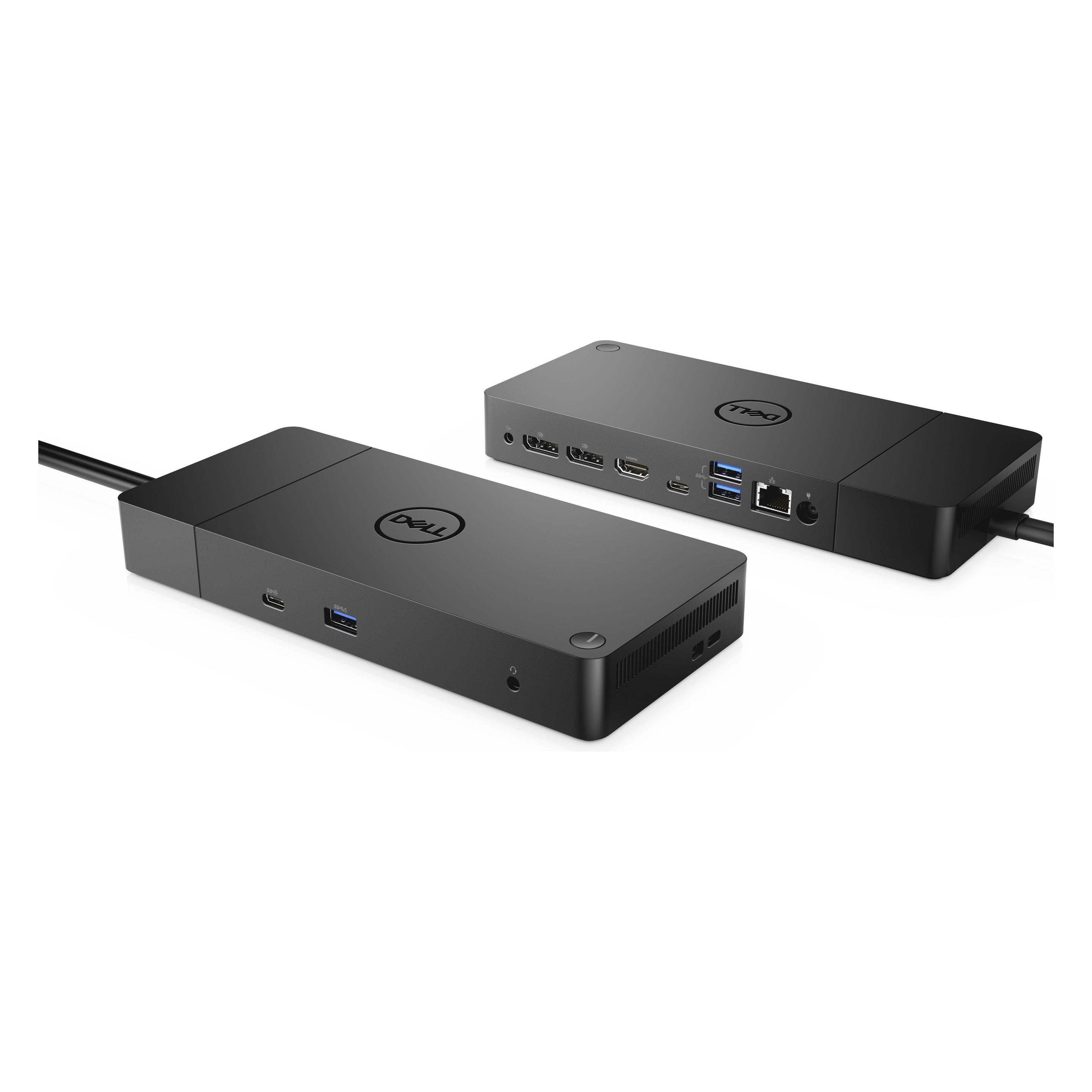 Dell Dock WD19-180W Docking Station (USB-C, 3 Ports), Dockingstation + USB Hub, Schwarz