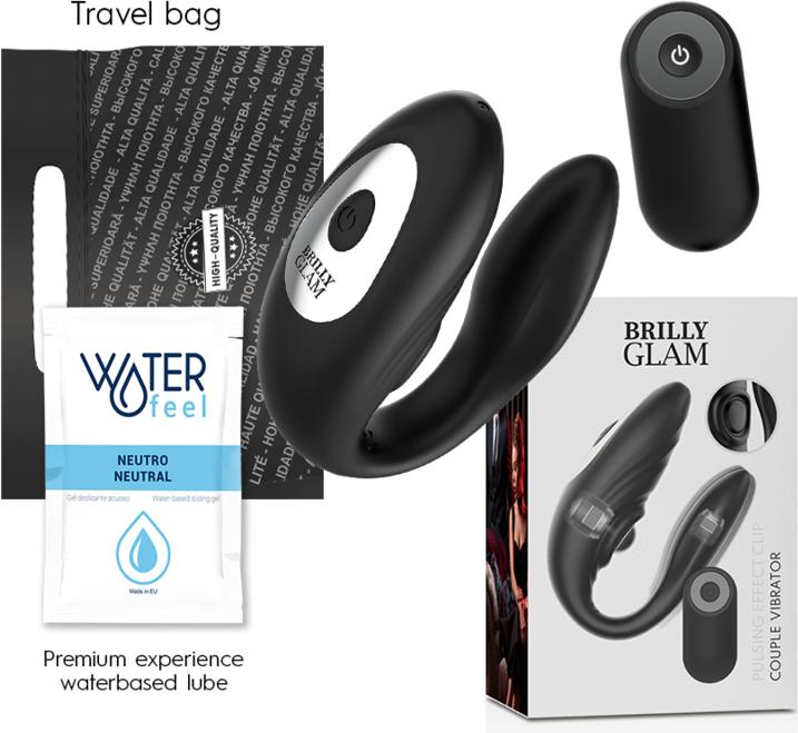 Actual product image Brilly glam Couple vibrator with vibration and pulsation incl. remote control