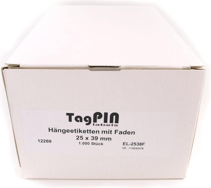 Image du produit Amko Etiquettes à fil blanc 25 x 39mm (1000pcs) (1000 x)