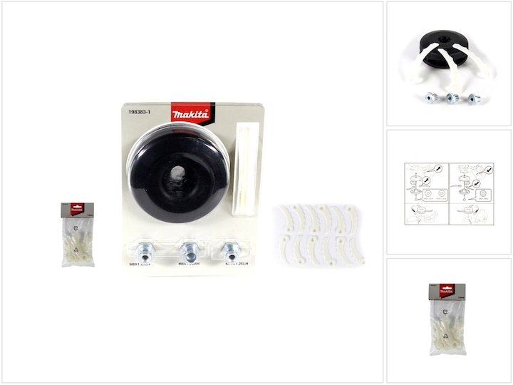 Actual product image Makita Knife head plastic set ( 198383-1 ) DUR accessories + 12 plastic knives for knife