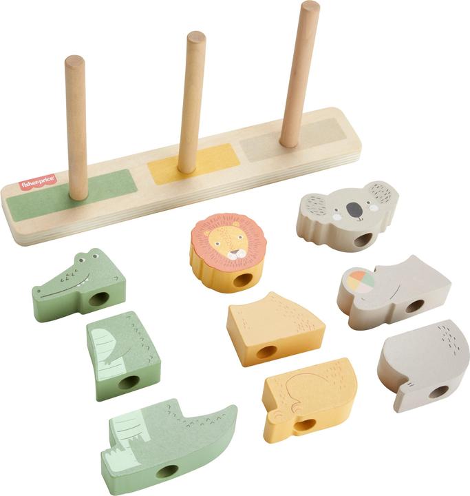 Produktbild Fisher-Price Stapel-Tierwelt aus Holz