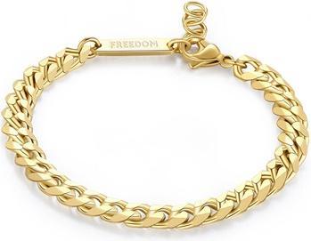Immagine prodotto Sagapo S'Agapo Timeless Gold Plated Bracelet For Men Pancer Ripple Srp55