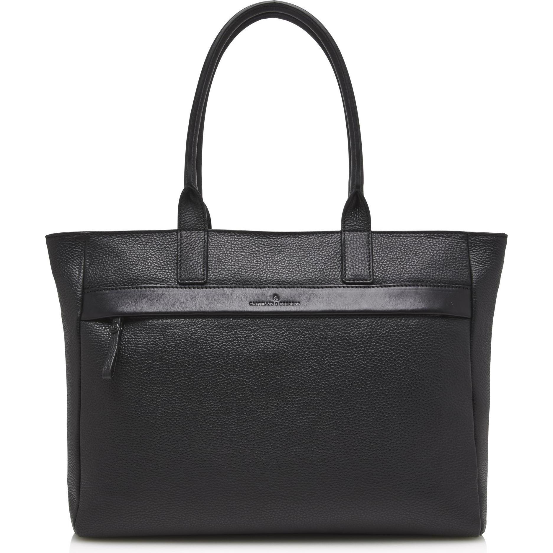 Castelijn & Beerens, Tasche, Anna Shopper 15,6", Schwarz, (13 l)