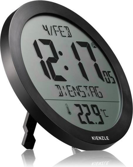 Actual product image Kienzle Funkuhr mit Innentem- peratur, schwarz