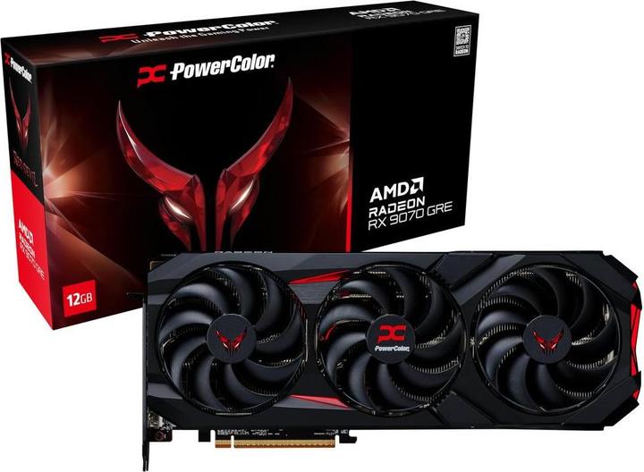 Produktbild Powercolor Red Devil Radeon RX 9070 GRE 12GB GDDR6 HDMI/3*DisplayPort PCi Ex 5.0 16x (12 GB, GDDR6)