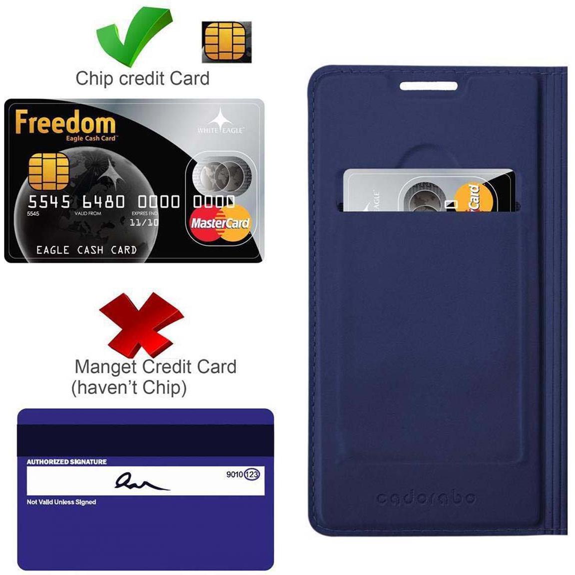 Thumbnail - Cadorabo Book Classy Style Cover (Samsung Galaxy S20+), Smartphone Hülle, Blau