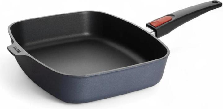 Woll Cast iron pan, rectangular 30 x 26 cm (28 cm, Frying pan, Cast aluminium)