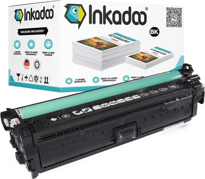 Produktbild Inkadoo Toner kompatibel zu HP CE250A / 504A Toner, schwarz Schwarz (BK)