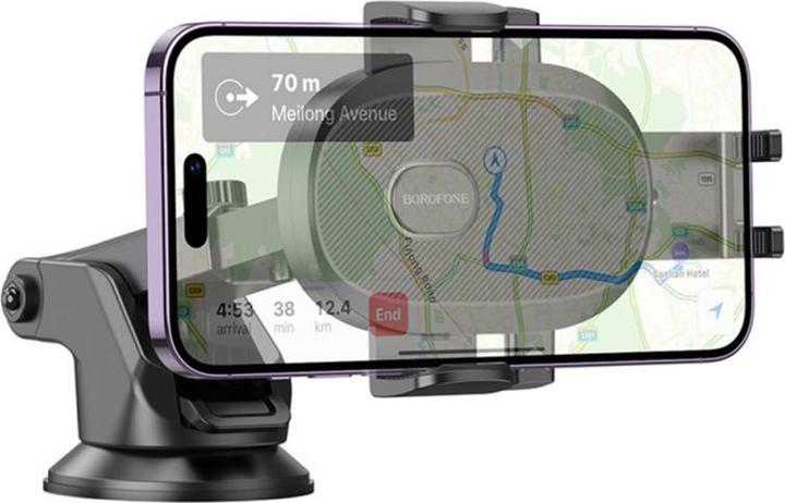 Actual product image Borofone Car Holder BH93 Grand, 4.5inch - 7inch, Black