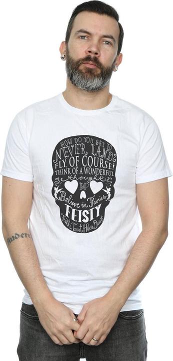 Actual product image Disney Mens Tinker Bell Skull T-Shirt (XL)