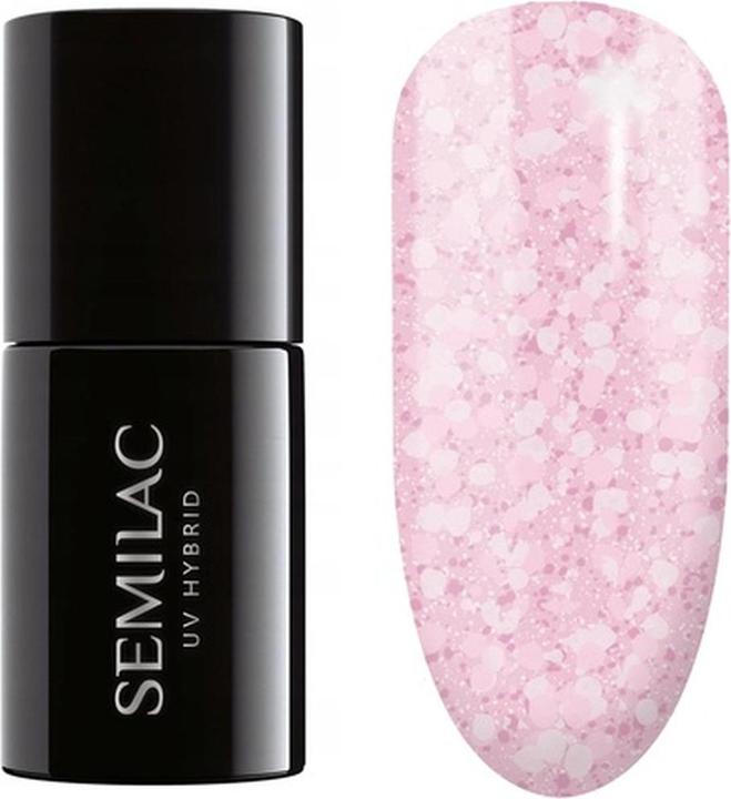 Semilac UV Hybrid Nagellack 491 Strawberry Ice 7ml (491 Strawberry Ice, UV-Gel Lack)
