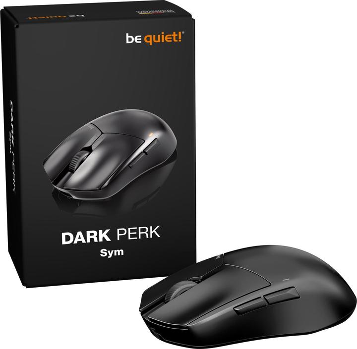 Actual product image be quiet! Be Quiet Maus Dark Perk Sym kabellos schwarz (Cable, Wireless)