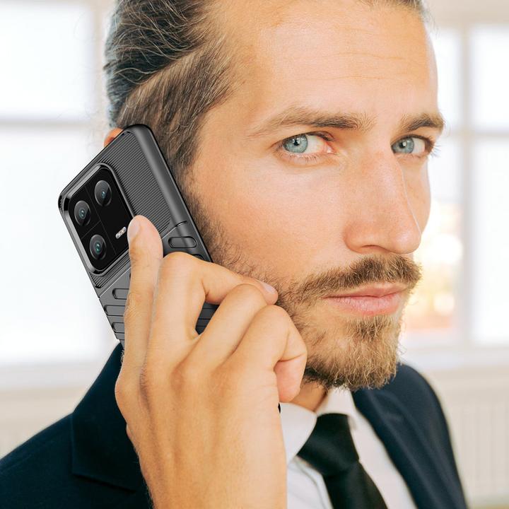 Actual product image Hurtel Thunder Case case for Xiaomi 13 Pro silicone armor case black (Xiaomi 13 Pro)
