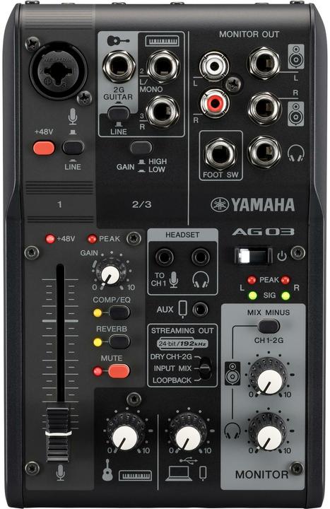 Yamaha AG03MK2B (Studio- und Livemixer)