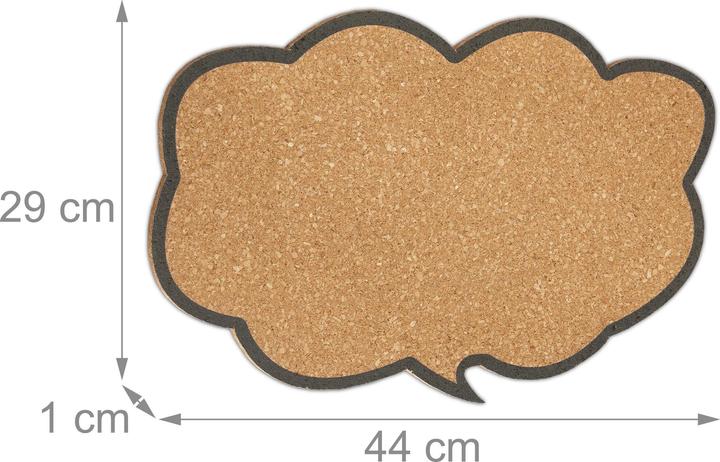 Produktbild Relaxdays 2x Korkpinnwand (Pinnwand, 44 x 29 cm)