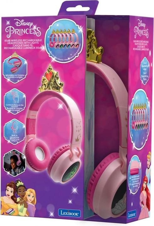 Actual product image Lexibook Disney Princess - Bluetooth headphones w. lights (HPBT015DP)