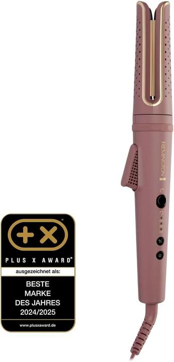 Actual product image Remington Ionic rotating curling iron with ceramic coating, digital temperature control, automatic shut-off