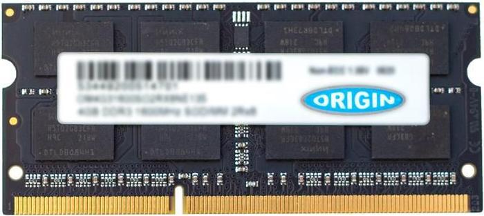 Origin Storage 4 GB DDR3L-1600 SODIMM 1RX8 (1 x 4GB, 1600 MHz, DDR3-RAM, SO-DIMM)