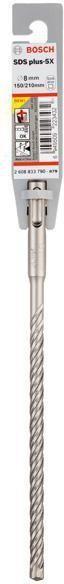 Productafbeelding Bosch Zubehör Broca para martillos perforadores SDS PLUS-5X: 8 X 150 X 210 MM CON 4 ARISTAS DE CORTE (8 millimeter)