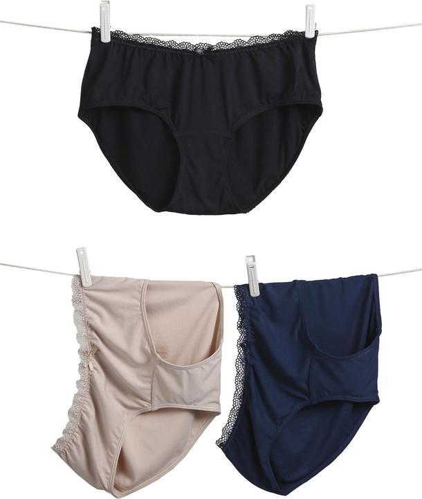 Produktbild Vertbaudet 3er-Pack Umstands-Slips aus Bambusviskose (48, 3er Pack)