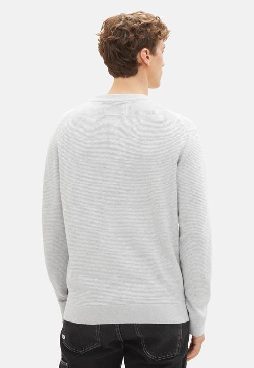 Actual product image Tom Tailor Pullover Knitted jumper plain-coloured with structure (XXL)