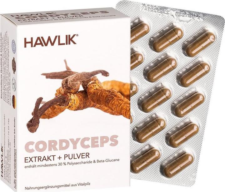 Immagine prodotto Hawlik Estratto di Cordyceps + polvere (60 Pezzo/i, Pillole, 58 g)