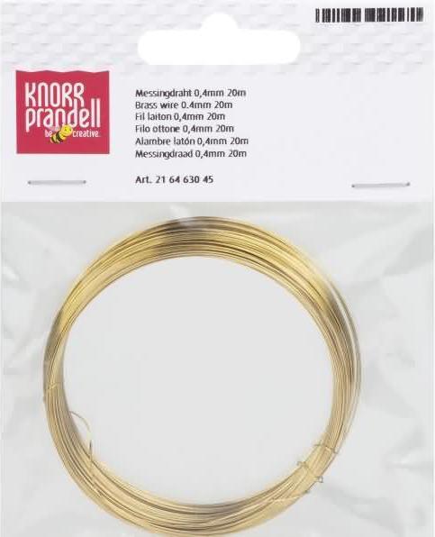 Produktbild Knorr Prandell Messingdraht 0,4mmx20m (20 m)