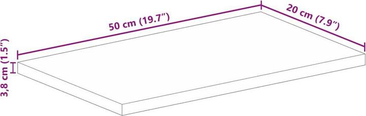 Image du produit vidaXL Tischplatte (50 x 20 cm)