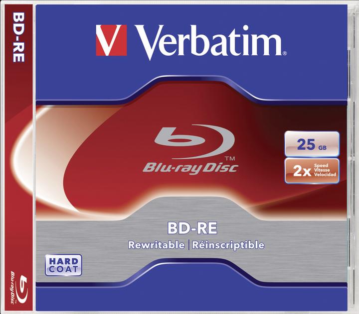 Produktbild Verbatim BD-RE Blu-Ray Disc 25GB 2x Speed, Jewel Case (1 x)
