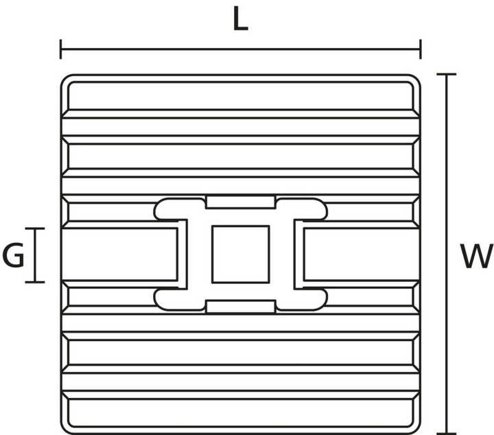 Produktbild HellermannTyton Befestigungssockel ibler Klebesockel 28x28mm FMB4APT A (Klettkabelbinder, 28 mm, 100 Stk.)