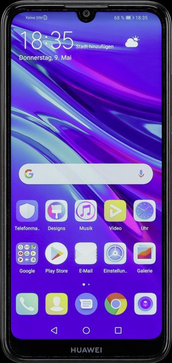 Produktbild Huawei Y6 2019 (32 GB, Midnight Black, 6.09", Dual SIM, 13 Mpx, 4G)