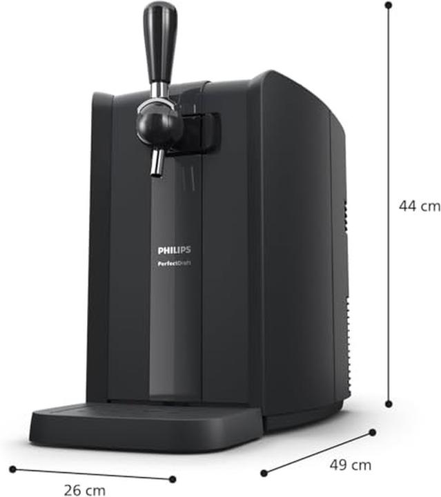Actual product image Philips Perfect Draft Home Beer Tap with LED Indicators for Fresh Cold Beer