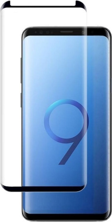 Actual product image Screenguard Samsung Galaxy S9 3D Protective Glass Film Case Friendly 2.5D 9H (1 Piece, Samsung Galaxy S9+)