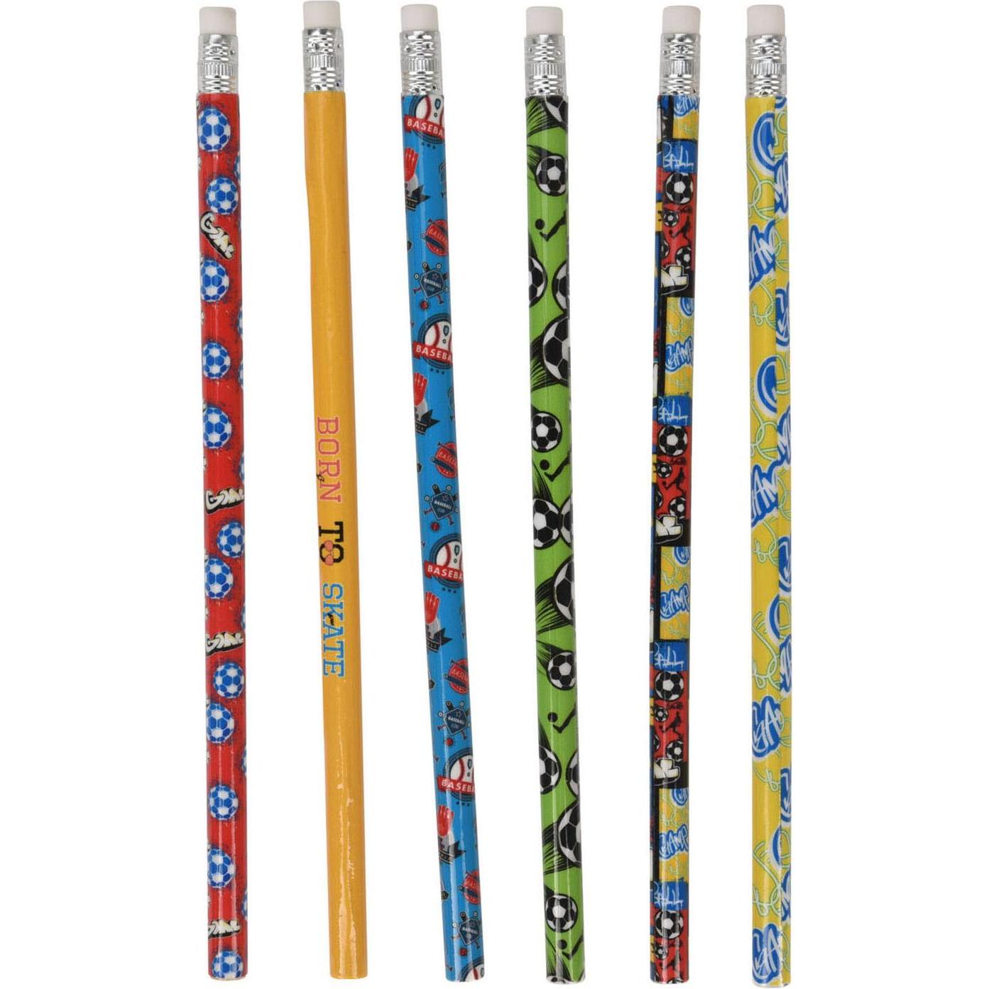 Bleistift, Graue HB-Bleistifte Sport, 6 Stk. (6 x)