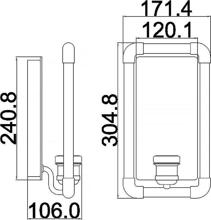 Immagine prodotto Elstead Lighting Applique Imahn E27 nero e ottone naturale (E27, IP20)