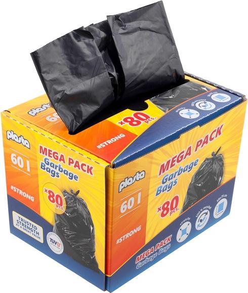 Staples Garbage Bags Plasta Mega Pack 60l 80pcs