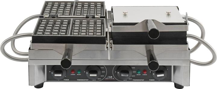 Image du produit Mayfair Gaufrier double 180° tournable 230V/2900W connecteur Suisse T23 705x520x180 mm
