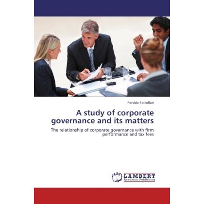 A study of corporate governance and its matters, Fachbücher