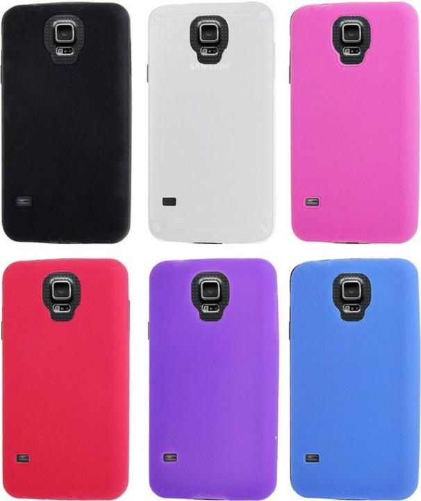 Produktbild König Design Schutzhülle Silikon Case für Handy Samsung Galaxy S5 / S5 Neo weiss (Samsung Galaxy S5, Samsung Galaxy S5 Neo)