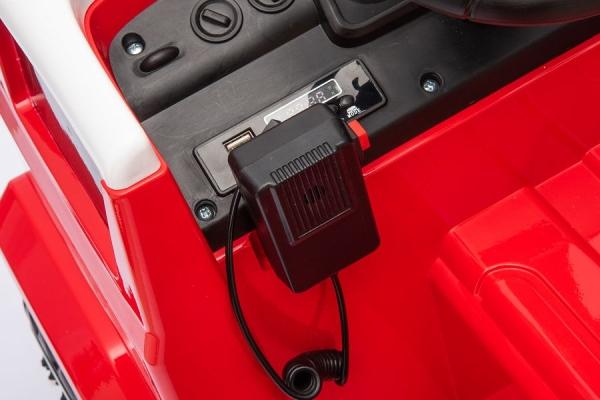 Actual product image Es-toys Kinderfahrzeug – Elektro Auto „Feuerwehr“ – 12V7AH Akku, 4 Motoren - Fernsteuerung, MP3 + Si (12 V)