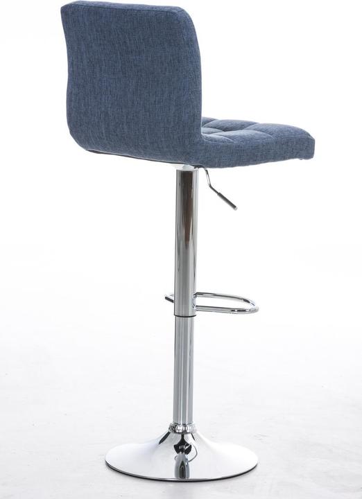 Actual product image Swisshandel24 Bar stool Peru FABRIC, blue