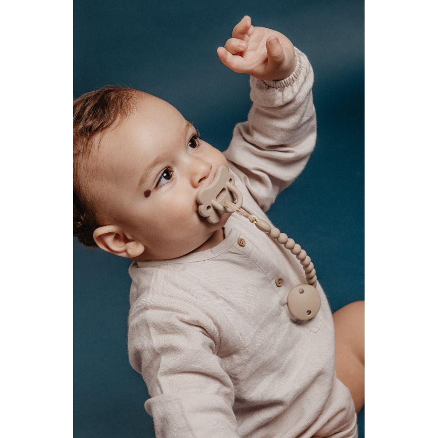 Suavinex, Accessori per ciuccio, Schnullerkette Silikon beige